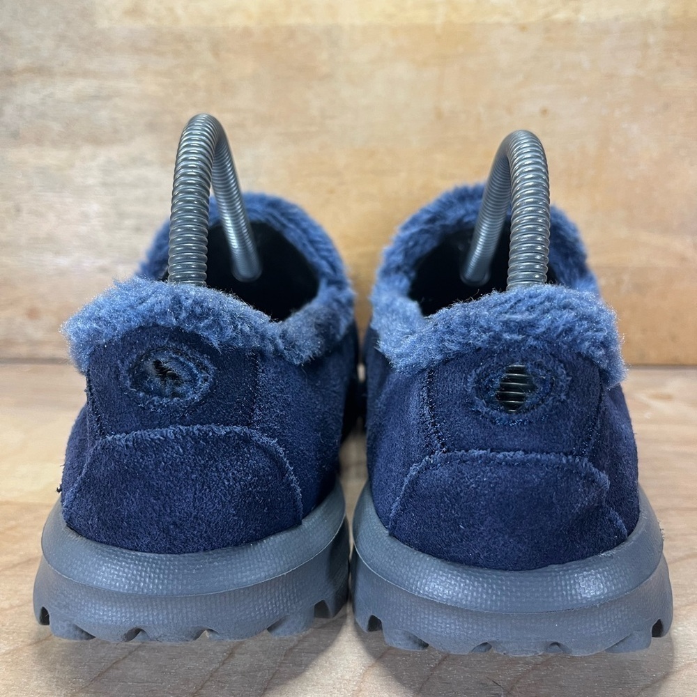 Skechers Go Walk Womens Size 8 Extra Wide Slip On Faux Fur Lined Shoes Blue - Picture 4 of 8